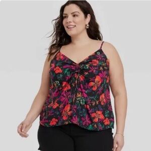 Ava & Viv Women's Sleeveless Floral Tank Top